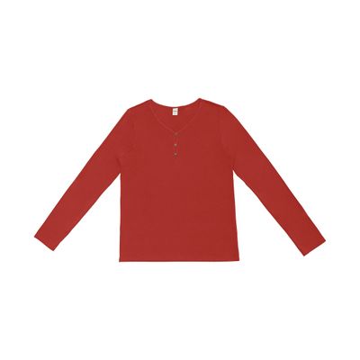 Blusa Feminina Com Botões Manga Longa Rovitex Laranja P / Laranja