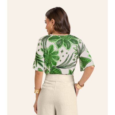 Blusa Feminina Endless em Viscotorcion Verde GG / Verde