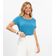 Blusa Básica Alongada Feminina Rovitex Azul P / Azul