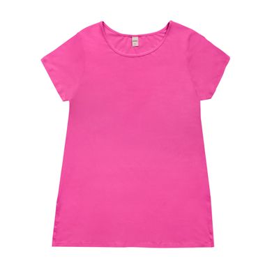 Blusa Básica Alongada Feminina Rovitex Rosa G / Rosa