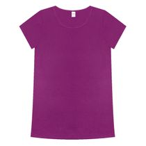 Blusa Básica Alongada Feminina Rovitex Roxo