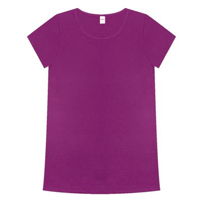 Blusa Básica Alongada Feminina Rovitex Roxo M / Roxo