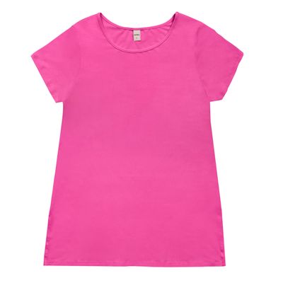 Blusa Básica Alongada Feminina Rovitex Rosa M / Rosa
