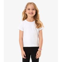 Blusa Básica Infantil Cotton Leve Rovi Kids Branco