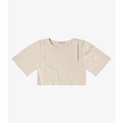Blusa Feminina  Alfaiataria Endless Bege P / Bege