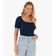 Blusa em Ribana Canelada Rovitex Azul P / Azul