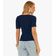 Blusa em Ribana Canelada Rovitex Azul M / Azul