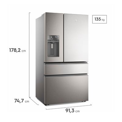 Geladeira Electrolux Frost Free Inverter 617L Expert Wi-Fi 4 Portas Cor Inox (IM9CS) 220V