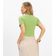 Blusa Cropped Ribana Básica Rovitex Verde M / Verde