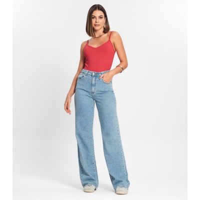 Blusa De Alça Feminina Ribana Canelada Rovitex Vermelho G / Vermelho