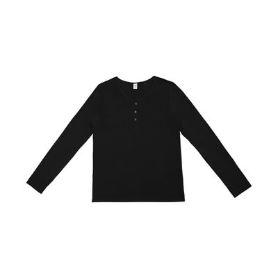 Blusa Feminina Com Botões Manga Longa Rovitex Preto P / Preto