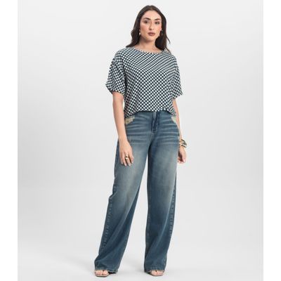 Blusa Feminina Estampada Infinita Cor Verde G / Verde