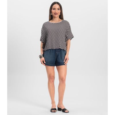 Blusa Feminina Estampada Infinita Cor Preto P / Preto