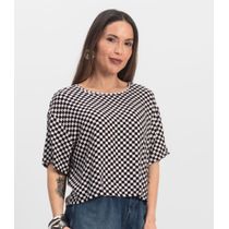 Blusa Feminina Estampada Infinita Cor Preto