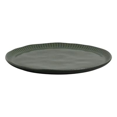 Conjunto de Pratos Rasos Porto Brasil Linhas Greenery 6 Peças Verde