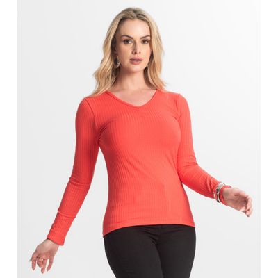 Blusa Feminina Canelada Select Vermelho GG / Vermelho
