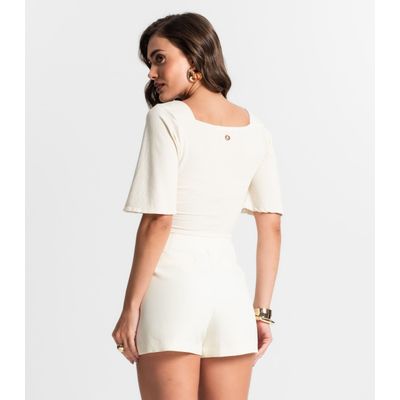 Blusa Cropped Endless Bege G / Bege