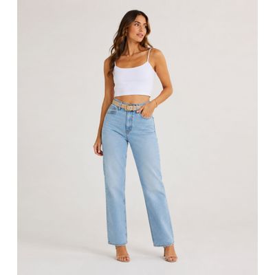 Blusa de Alça Feminina Tecido Henera Infinita Cor Branco G / Branco