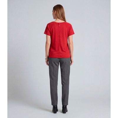Blusa Feminina Básica Infinita Cor Vermelho G / Vermelho