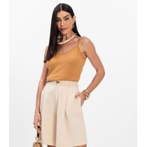 Blusa de Alça Infinita Cor Chocolate