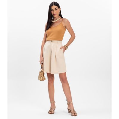Blusa de Alça Infinita Cor Chocolate P / Chocolate