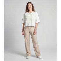 Blusa Feminina Em Viscotorcion Infinita Cor Bege