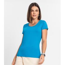 Blusa Feminina Básica Visco Tricot Rovitex Azul