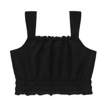 Blusa De Alça Juvenil Feminina Minty Preto