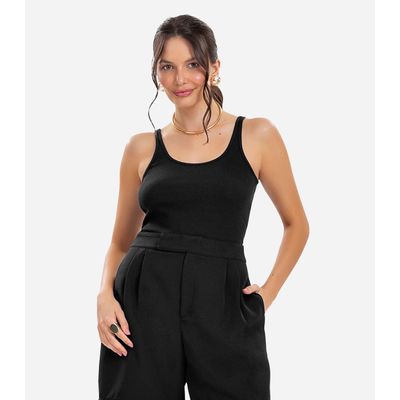 Blusa De Alca Básica Feminina Rovitex Preto GG / Preto