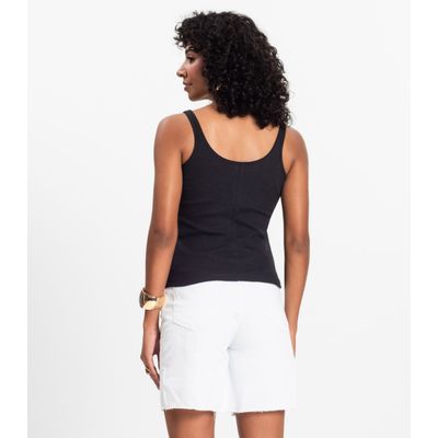 Blusa De Alca Básica Feminina Rovitex Preto GG / Preto