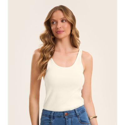 Blusa De Alca Básica Feminina Rovitex Bege GG / Bege