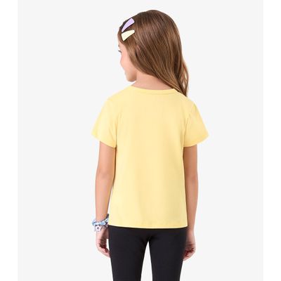 Blusa Básica Infantil Cotton Leve Rovi Kids Amarelo 12 / Amarelo