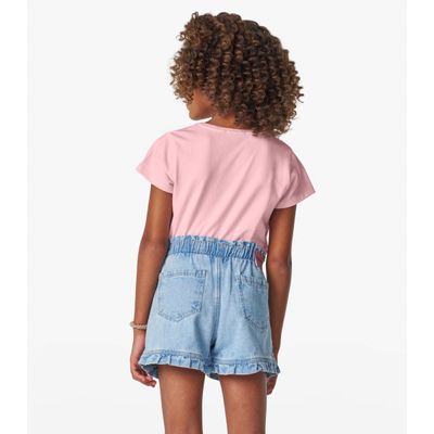 Blusa feminina em Cotton Leve Trick Nick Rosa 12 / Rosa