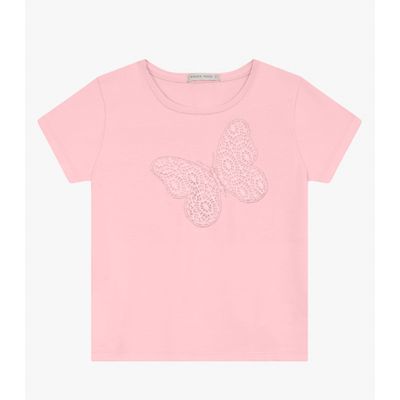 Blusa feminina em Cotton Leve Trick Nick Rosa 12 / Rosa
