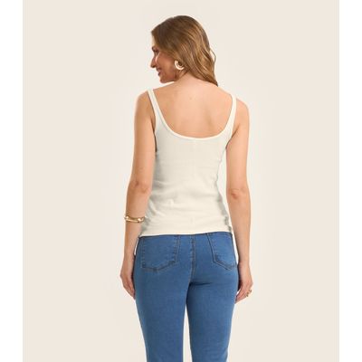 Blusa De Alca Básica Feminina Rovitex Bege G / Bege