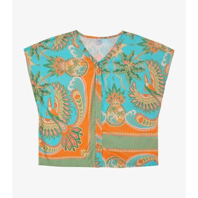 Blusa Feminina Estampada Infinita Cor Verde GG / Verde