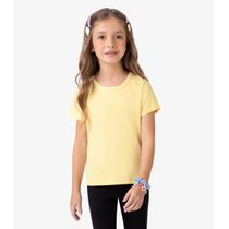 Blusa Básica Infantil Cotton Leve Rovi Kids Amarelo