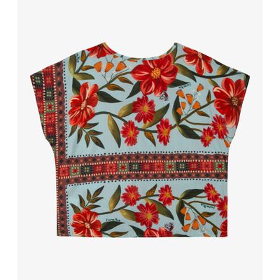 Blusa Feminina Estampada Infinita Cor Azul P / Azul