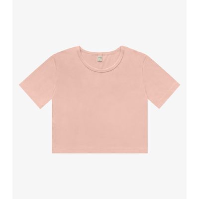 Blusa Básica Feminina Cotton Leve Rovitex Rosa P / Rosa