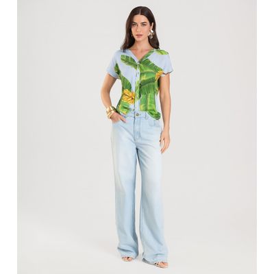 Blusa Feminina Estampada Infinita Cor Verde P / Verde