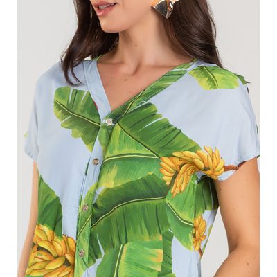 Blusa Feminina Estampada Infinita Cor Verde P / Verde