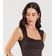 Blusa Feminina Com Decote Quadrado Dianna Marrom M / Marrom