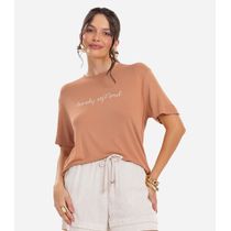 Blusa Feminina  Visco Tricot Rovitex Marrom