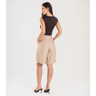 Blusa Feminina Com Decote Quadrado Dianna Marrom P / Marrom