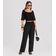 Blusa Feminina Com Lastex Dianna Preto M / Preto