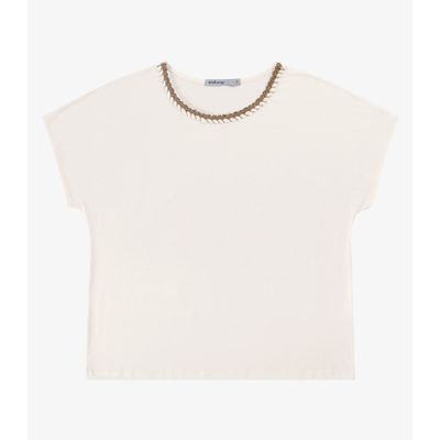 Blusa em Viscotorcion Feminina Endless Bege GG / Bege