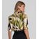 Blusa Feminina em Tecido Estampado Dianna Bege P / Bege