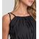 Blusa Cropped Feminina De Alça Em Viscose Dianna Preto P / Preto