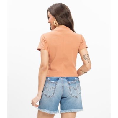 Blusa em Ribana Feminina Endless Marrom M / Marrom