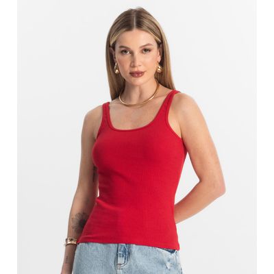 Blusa De Alca Básica Feminina Rovitex Vermelho GG / Vermelho